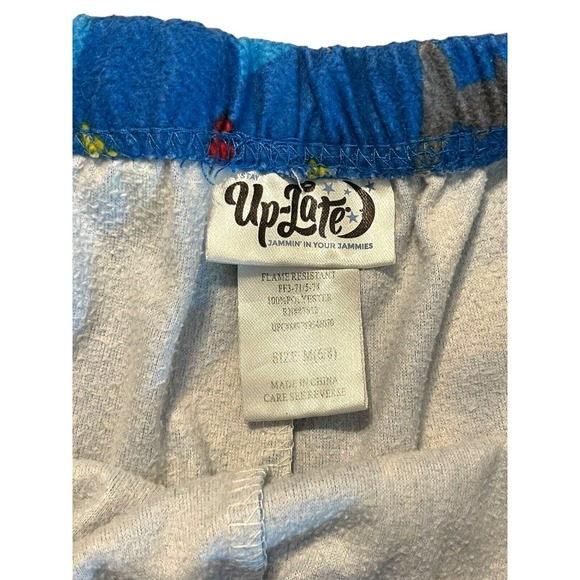 Up Late Shark Christmas Pajama Pants Boys Size‎ Medium (6-8) Flame Resistant - Picture 5 of 5